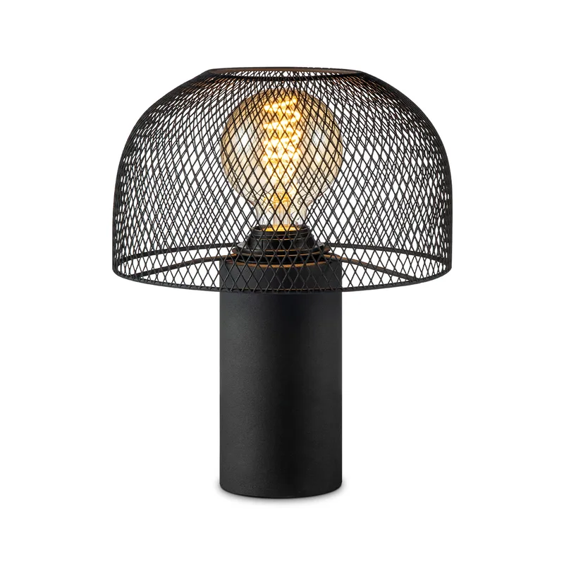 tafellamp Mushroom gaasmetaal by Home Sweet Home in Black – product photo