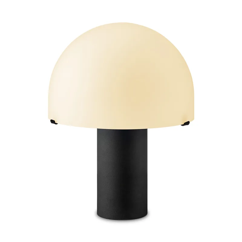 tafellamp Mushroom metaal - opaalglas by Home Sweet Home in Black – product photo