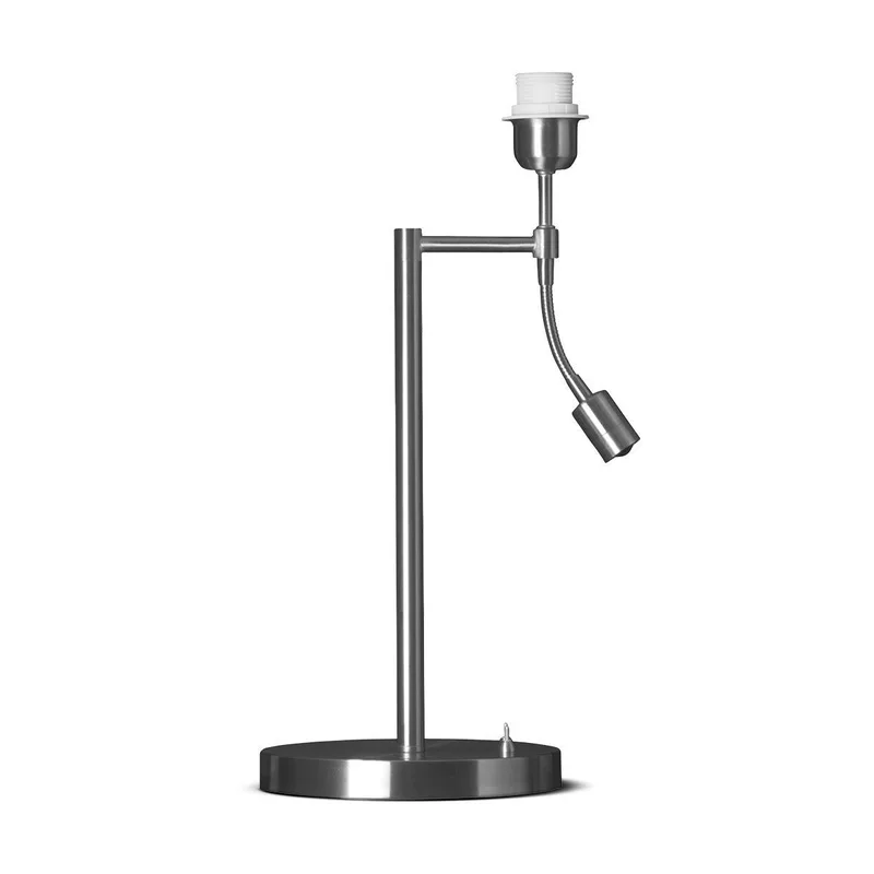 tafellamp Read 47 cm - verstelbaar - mat staal by Home Sweet Home in Silver, Rvs – product photo