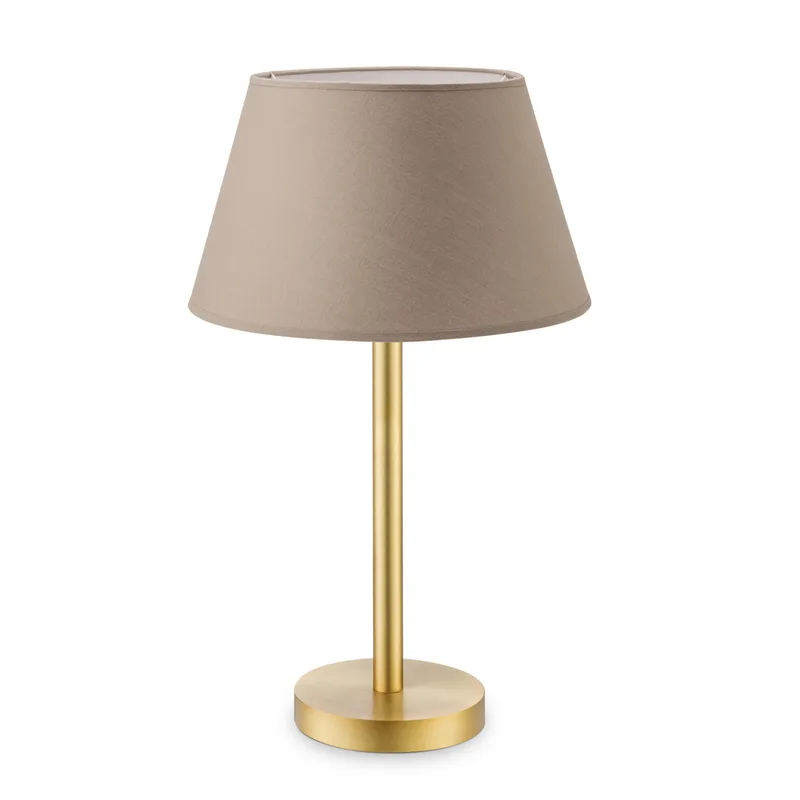 tafellamp Stick messing & lampenkap Largo van Home Sweet Home in Taupe – productfoto