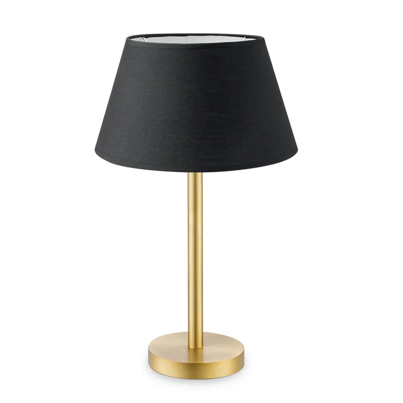 tafellamp Stick messing & lampenkap Largo van Home Sweet Home in Zwart – productfoto