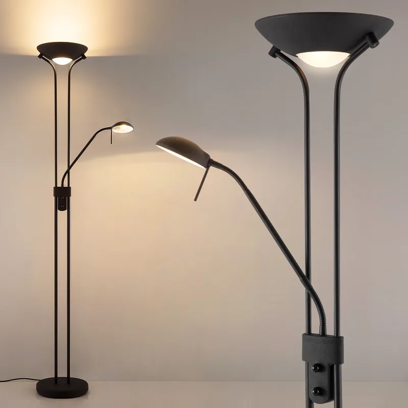 vloerlamp LED Uplight 180 by Home Sweet Home in Black – product photo