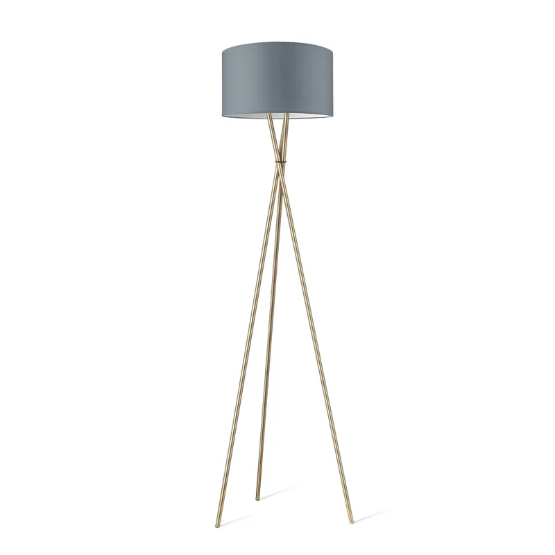 vloerlamp Legs inclusief Bling 40 lampenkap - licht grijs - geschikt voor E27 LED lamp van Home Sweet Home – productfoto