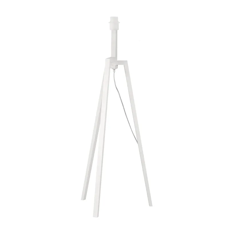 vloerlamp Woody ↕ 130 cm - hout - excl. kap van Home Sweet Home in Beige – productfoto