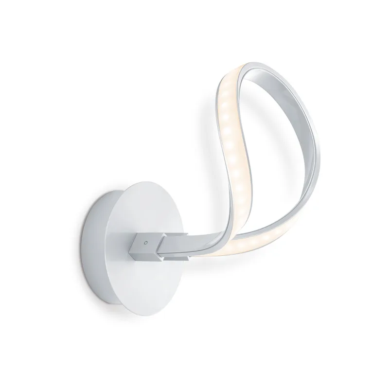 wandlamp LED String ↔ 17 cm - zilvergrijs by Home Sweet Home in Silver, Rvs – product photo