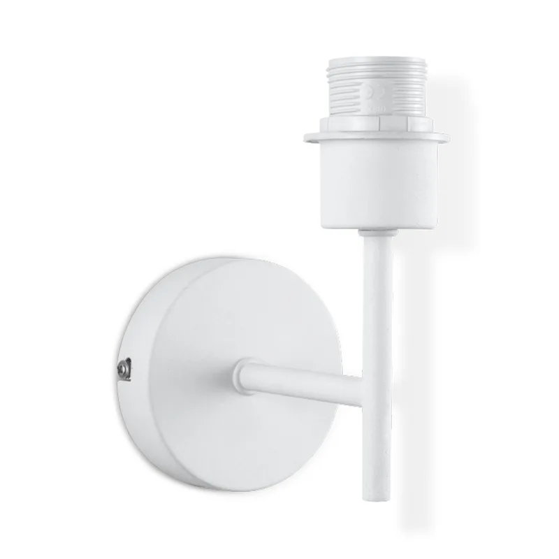 Wandlamp Mati voor lampenkap - 10/10/18cm - rond - gemaakt van Metaal - geschikt voor E27 LED lichtbron - voor lampenkap met doorsnede max.20cm von Home Sweet Home in Weiß – Produktfoto