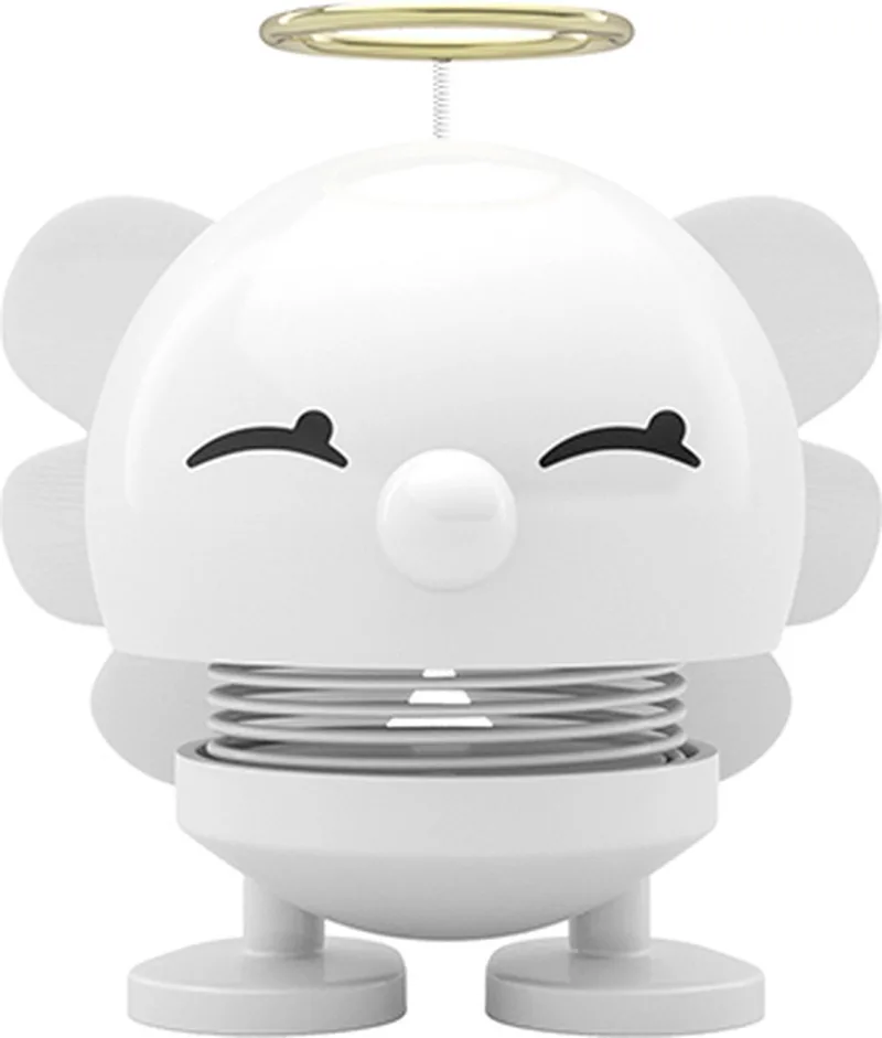Angel Bimble Beeldje - S - Wit - Engel Beeldje & Kerstmis Decoratie voor Woonkamer of Kantoor - Leuk Kerst Cadeau Idee voor Mannen, Vrouwen en Kinderen by Hoptimist in White – product photo