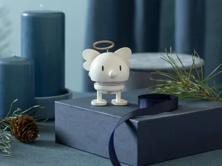 Angel Bumble Beeldje - S - Wit - Engel Beeldje & Kerstmis Decoratie voor Woonkamer of Kantoor - Leuk Kerst Cadeau Idee voor Mannen, Vrouwen en Kinderen de Hoptimist en Blanc – photo du produit 5 sur 5