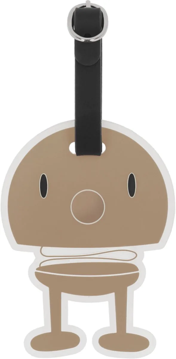 Bag tag Hoptimist 10,5 x 8 x 0,7 cm van Hoptimist in Choko – productfoto