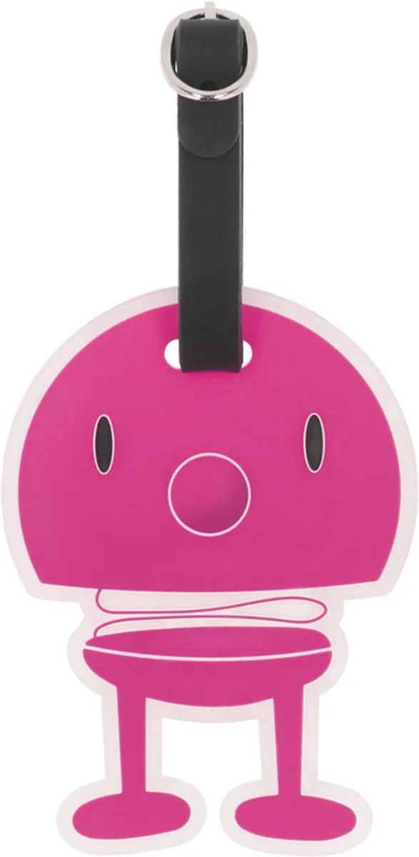 Bag tag Hoptimist 10,5 x 8 x 0,7 cm van Hoptimist in Roze – productfoto
