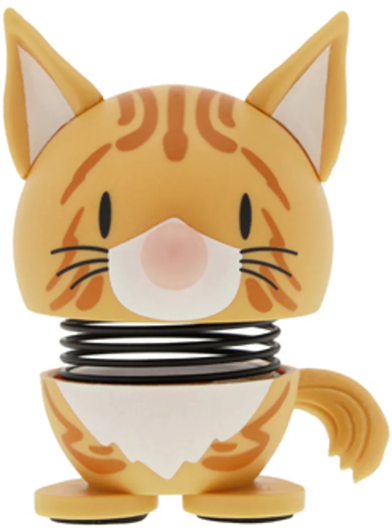 Beeldje Oranje Tabby Kat - XS - Oranje - Mini Beeldjes Decoratie voor Kantoor, Kamer en Woonkamer - Cadeau Idee voor Mannen, Vrouwen en Kinderen de Hoptimist en Orange – photo du produit