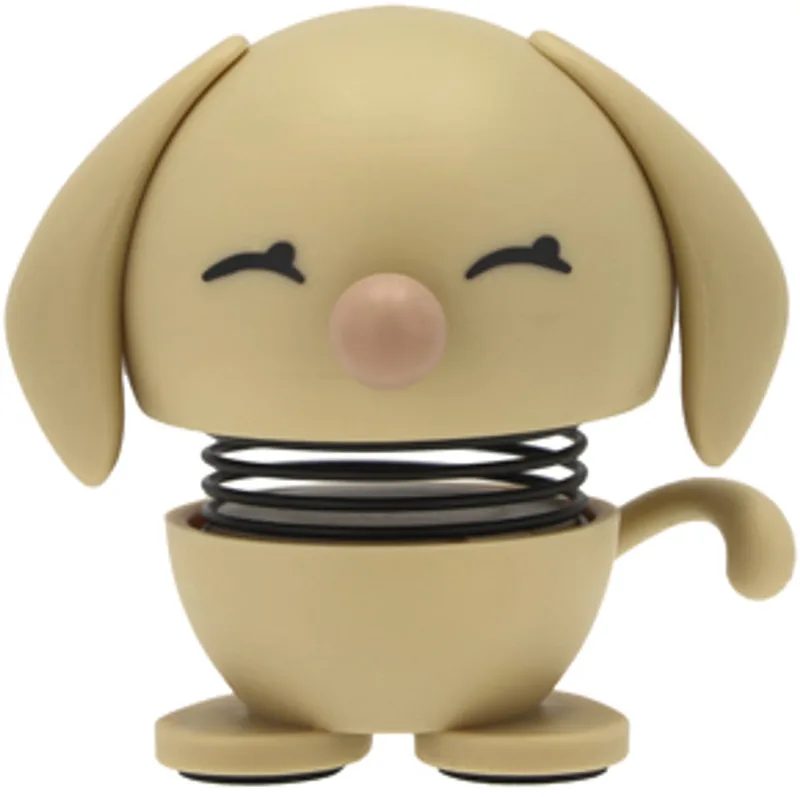 Beeldje Retriever Hond - XS - Mini Beeldjes Decoratie voor Kantoor, Kamer en Woonkamer - Cadeau Idee voor Mannen, Vrouwen en Kinderen de Hoptimist en Beige – photo du produit