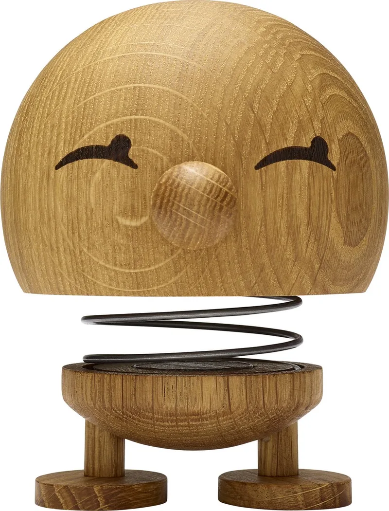 Bimble Beeldje - L - Eikenhout - Houten Beeldjes Decoratie voor Woonkamer, Kamer en Kantoor - Cadeau Idee voor Mannen, Vrouwen en Kinderen de Hoptimist en Oak – photo du produit
