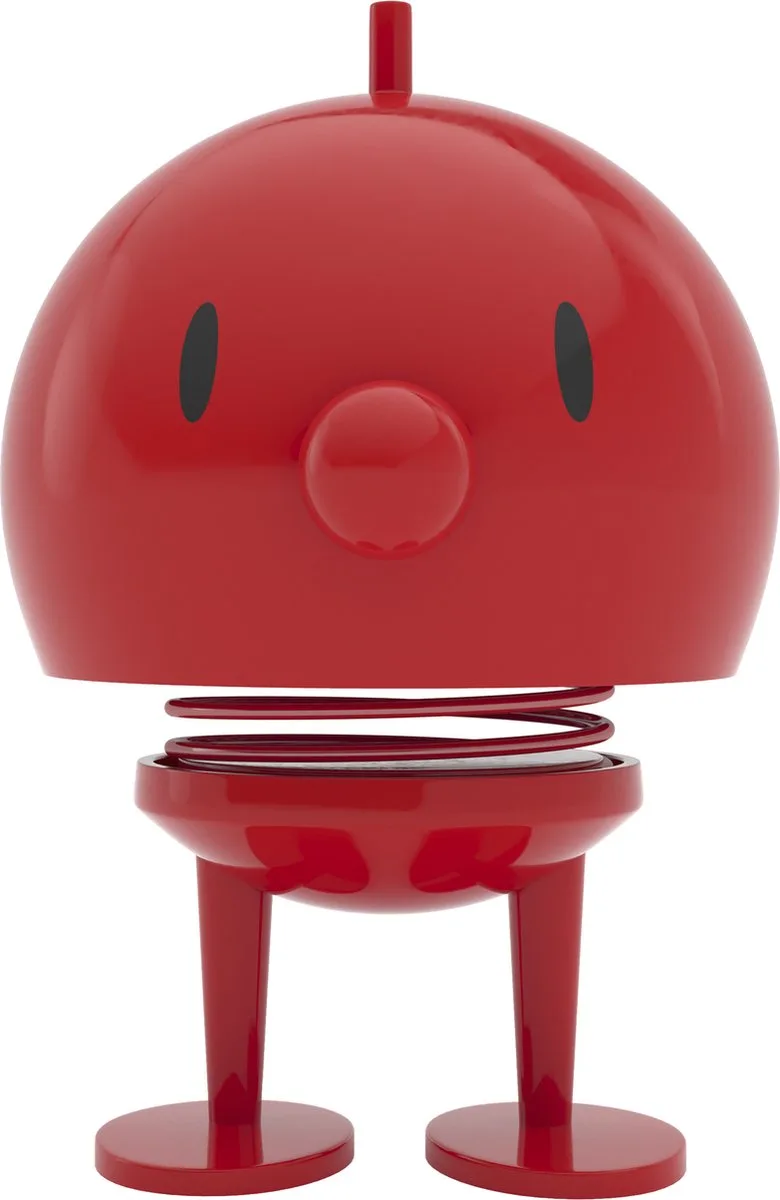 Bumble Beeldje - L - Rood - Beeldjes Decoratie voor Kantoor, Kamer en Woonkamer - Cadeau Idee voor Mannen, Vrouwen en Kinderen by Hoptimist in Red – product photo