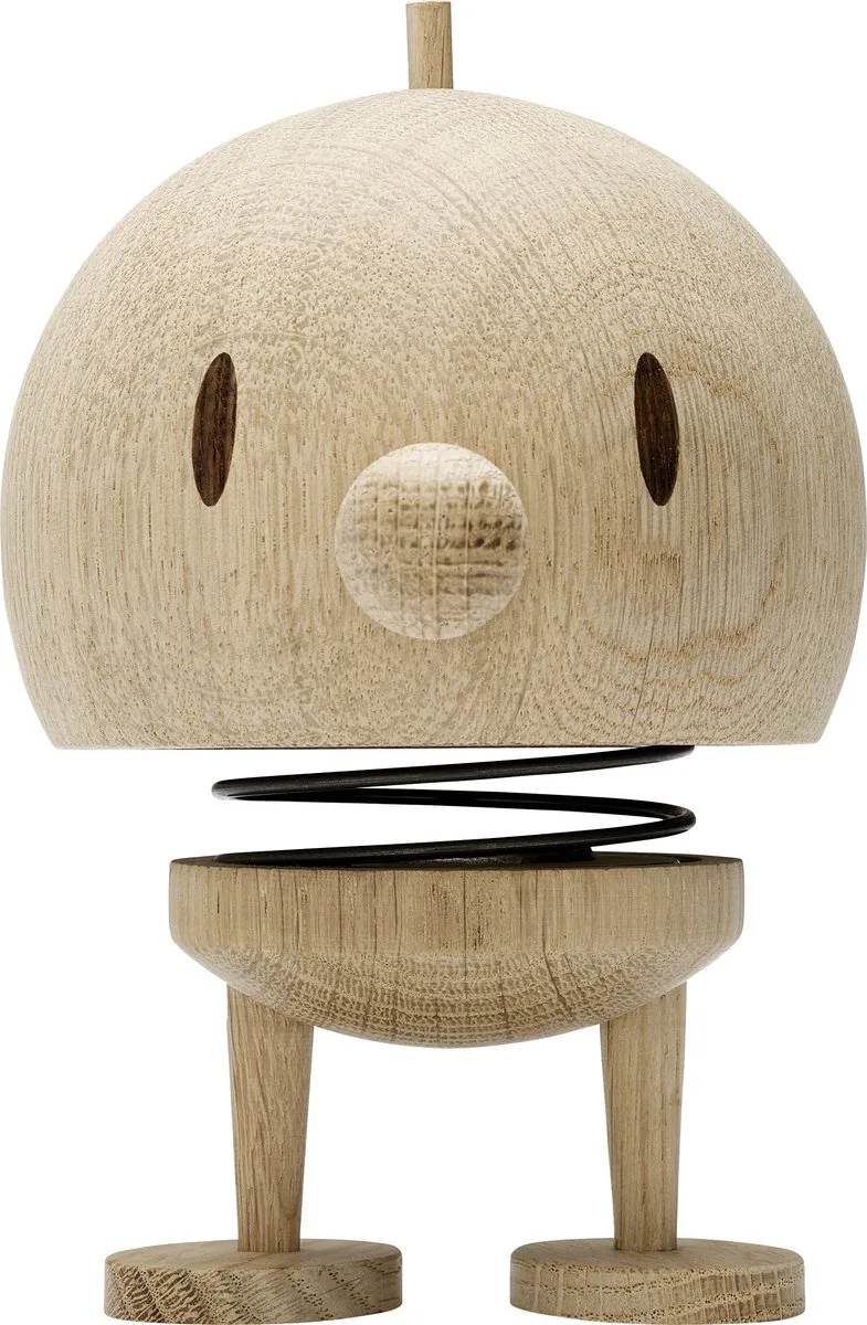 Bumble Beeldje - L - Ruw eikenhout - Houten Beeldjes Decoratie voor Woonkamer, Kamer en Kantoor - Cadeau Idee voor Mannen, Vrouwen en Kinderen de Hoptimist en Raw oak – photo du produit