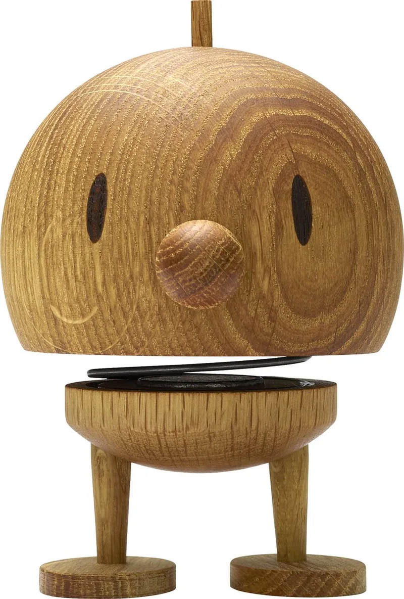 Bumble Beeldje - M - Eikenhout - Houten Beeldjes Decoratie voor Woonkamer, Kamer en Kantoor - Cadeau Idee voor Mannen, Vrouwen en Kinderen by Hoptimist in Oak – product photo