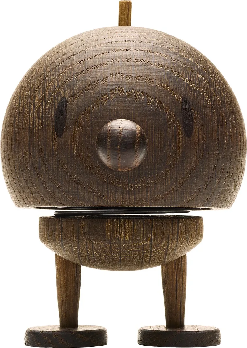 Bumble Beeldje - M - Gerookt eikenhout - Houten Beeldjes Decoratie voor Woonkamer, Kamer en Kantoor - Cadeau Idee voor Mannen, Vrouwen en Kinderen by Hoptimist in Smoked oak – product photo