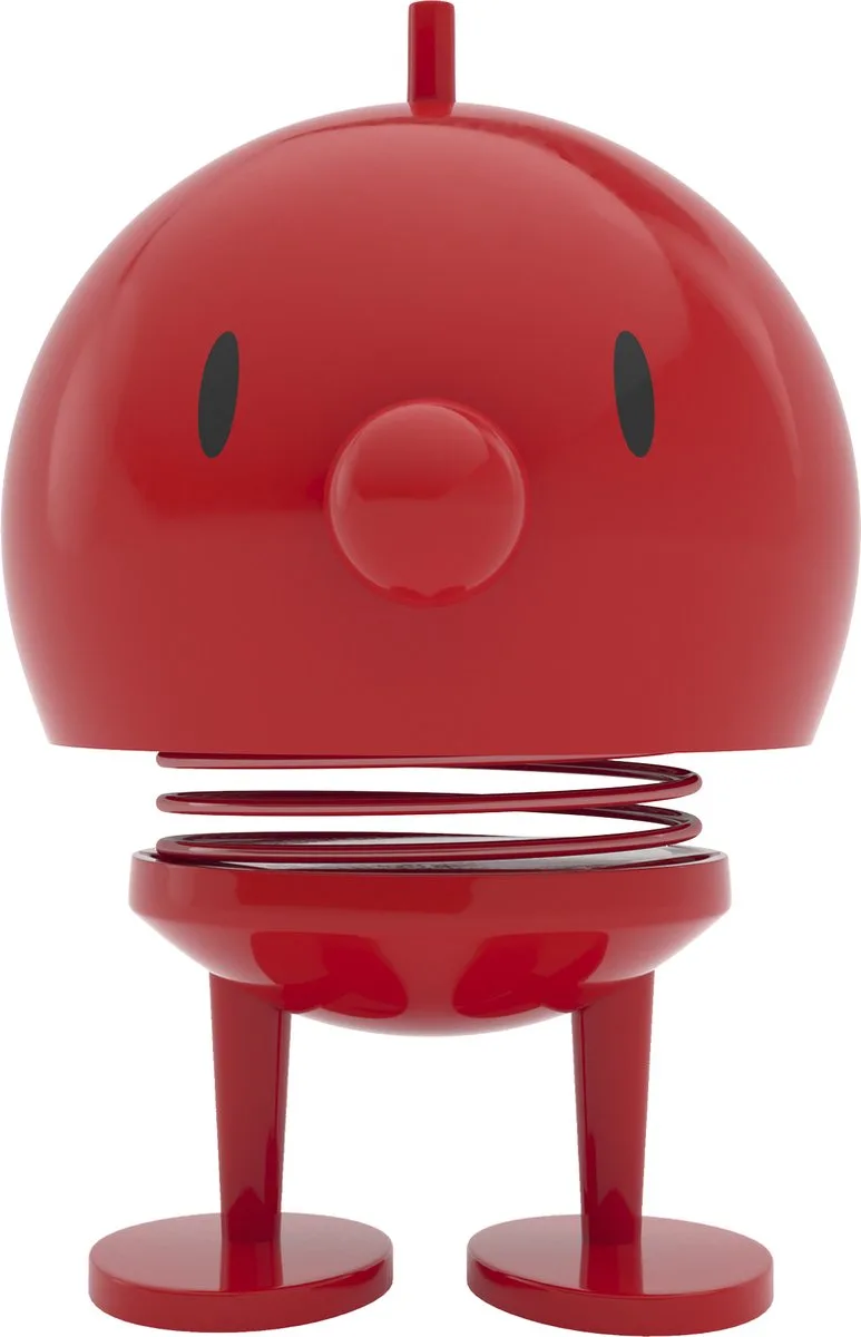 Bumble Beeldje - M - Rood - Beeldjes Decoratie voor Kantoor, Kamer en Woonkamer - Cadeau Idee voor Mannen, Vrouwen en Kinderen van Hoptimist in Rood – productfoto