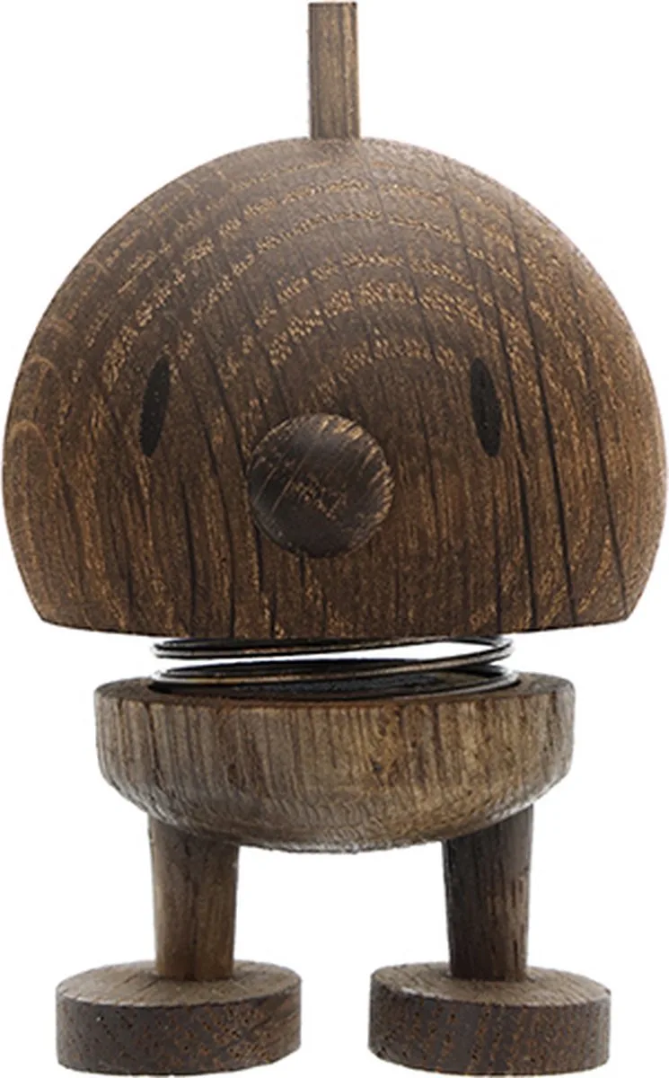Bumble Beeldje - S - Gerookt eikenhout - Houten Beeldjes Decoratie voor Woonkamer, Kamer en Kantoor - Cadeau Idee voor Mannen, Vrouwen en Kinderen by Hoptimist in Smoked oak – product photo