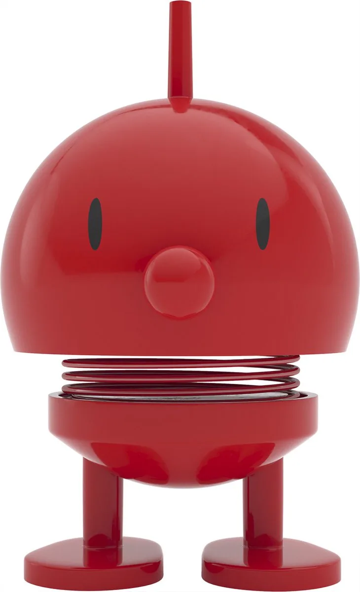 Bumble Beeldje - S - Rood - Beeldjes Decoratie voor Kantoor, Kamer en Woonkamer - Cadeau Idee voor Mannen, Vrouwen en Kinderen by Hoptimist in Red – product photo