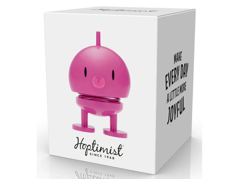 Bumble Beeldje - S - Roze - Beeldjes Decoratie voor Kantoor, Kamer en Woonkamer - Cadeau Idee voor Mannen, Vrouwen en Kinderen van Hoptimist in Roze – productfoto 2 van 5