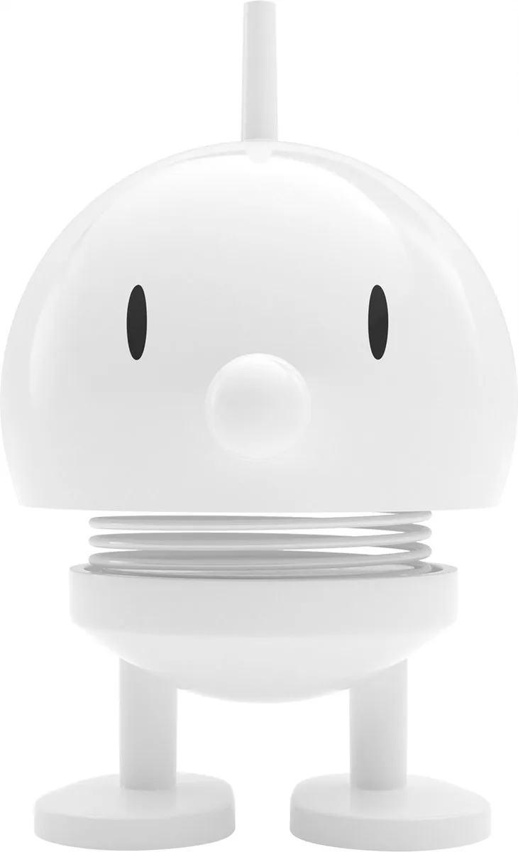 Bumble Beeldje - S - Wit - Beeldjes Decoratie voor Kantoor, Kamer en Woonkamer - Cadeau Idee voor Mannen, Vrouwen en Kinderen de Hoptimist en Blanc – photo du produit