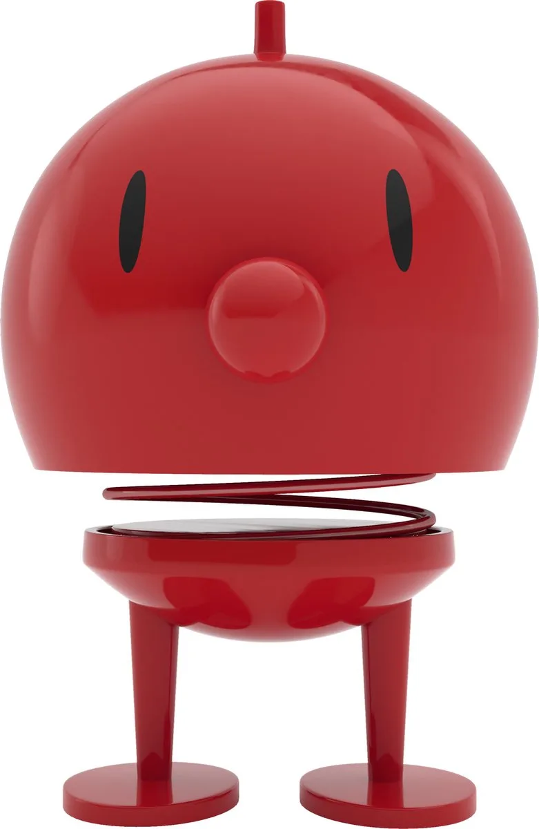 Bumble Beeldje - XL - Rood - Beeldjes Decoratie voor Kantoor, Kamer en Woonkamer - Cadeau Idee voor Mannen, Vrouwen en Kinderen van Hoptimist in Rood – productfoto