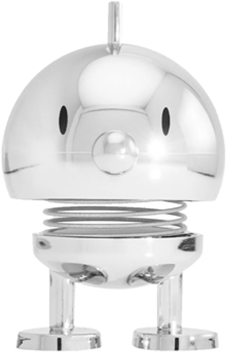 Bumble Beeldje - XS - Chroom - Mini Beeldjes Decoratie voor Kantoor, Kamer en Woonkamer - Cadeau Idee voor Mannen, Vrouwen en Kinderen by Hoptimist in Chrome – product photo