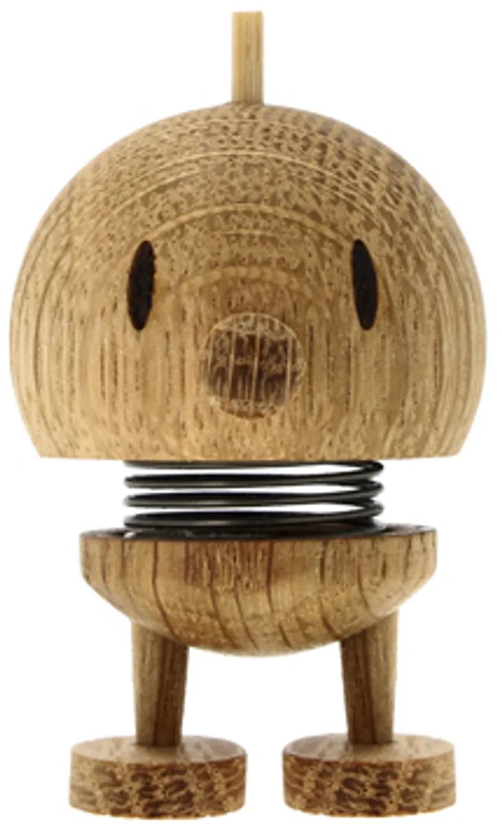 Bumble Beeldje - XS - Eikenhout - Mini Beeldjes Decoratie voor Kantoor, Kamer en Woonkamer - Cadeau Idee voor Mannen, Vrouwen en Kinderen by Hoptimist in Oak – product photo
