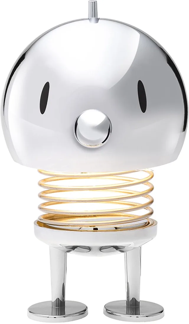 Bumble LED Tafellamp - L - Chroom - Dimbare Touch Tafel Lamp - Draadloos en Oplaadbaar via USB-C – Perfect als Tafellampen voor Slaapkamer of Woonkamer