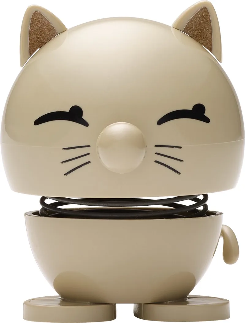 Cat Hoptimist 5,5 x 5,9 x 7,3 cm van Hoptimist in Latte – productfoto