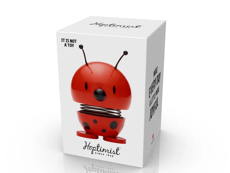 Ladybird Hoptimist 4,5 x 5,8 x 6,8 cm van Hoptimist in Rood – productfoto 2 van 5