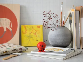 Ladybird Hoptimist 4,5 x 5,8 x 6,8 cm van Hoptimist in Rood – productfoto 5 van 5