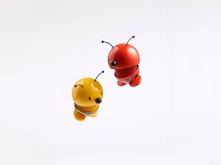 Ladybird Hoptimist 4,5 x 5,8 x 6,8 cm van Hoptimist in Rood – productfoto 4 van 5