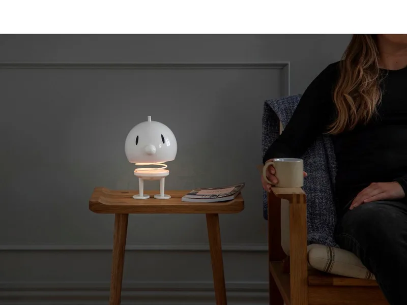 LED-Dekofigur LED Lampe XL White 23cm van Hoptimist in Meerkleurig, Wit – productfoto 5 van 5