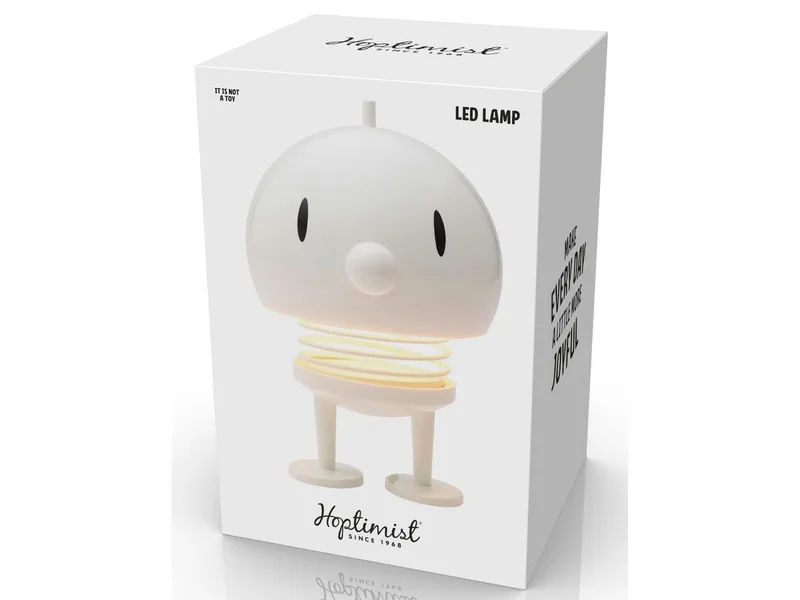 LED-Dekofigur LED Lampe XL White 23cm van Hoptimist in Meerkleurig, Wit – productfoto 2 van 5