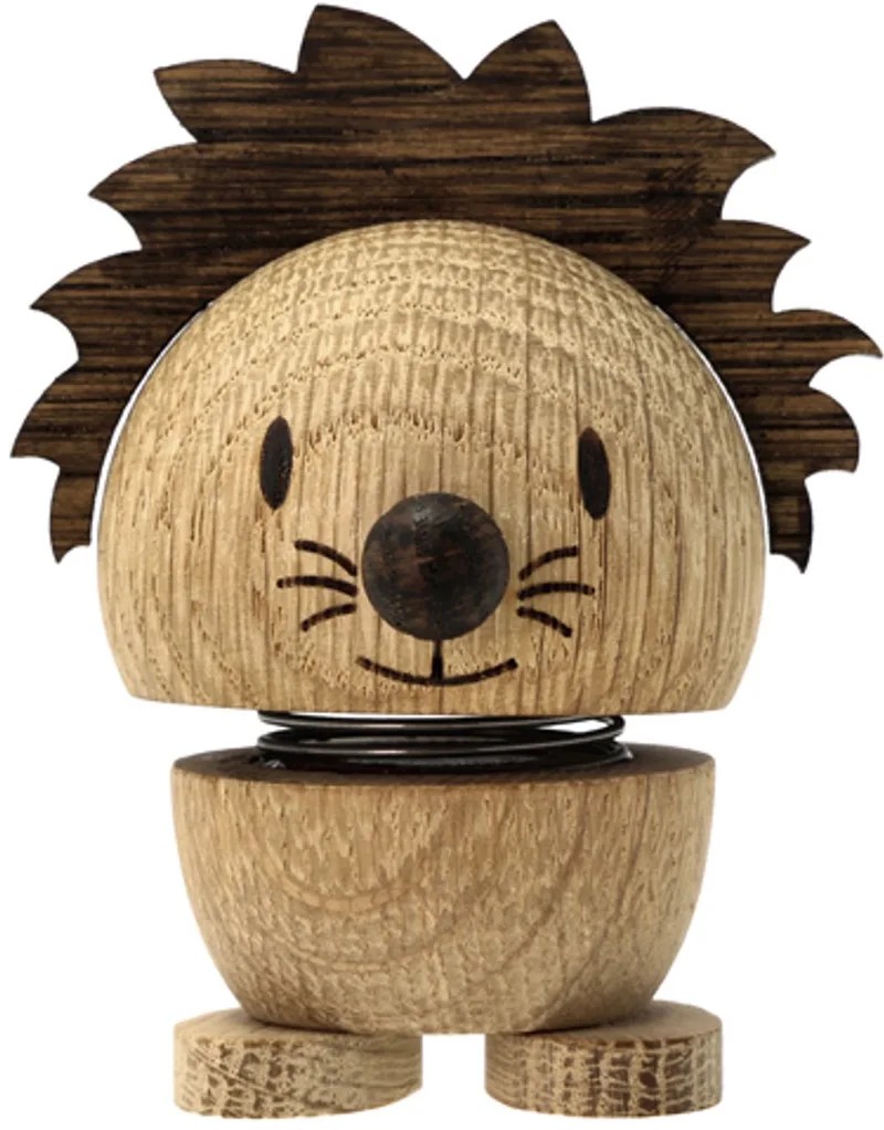 Lion Hoptimist 5,6 x 6,2 x 7,8 cm S van Hoptimist in Oak – productfoto