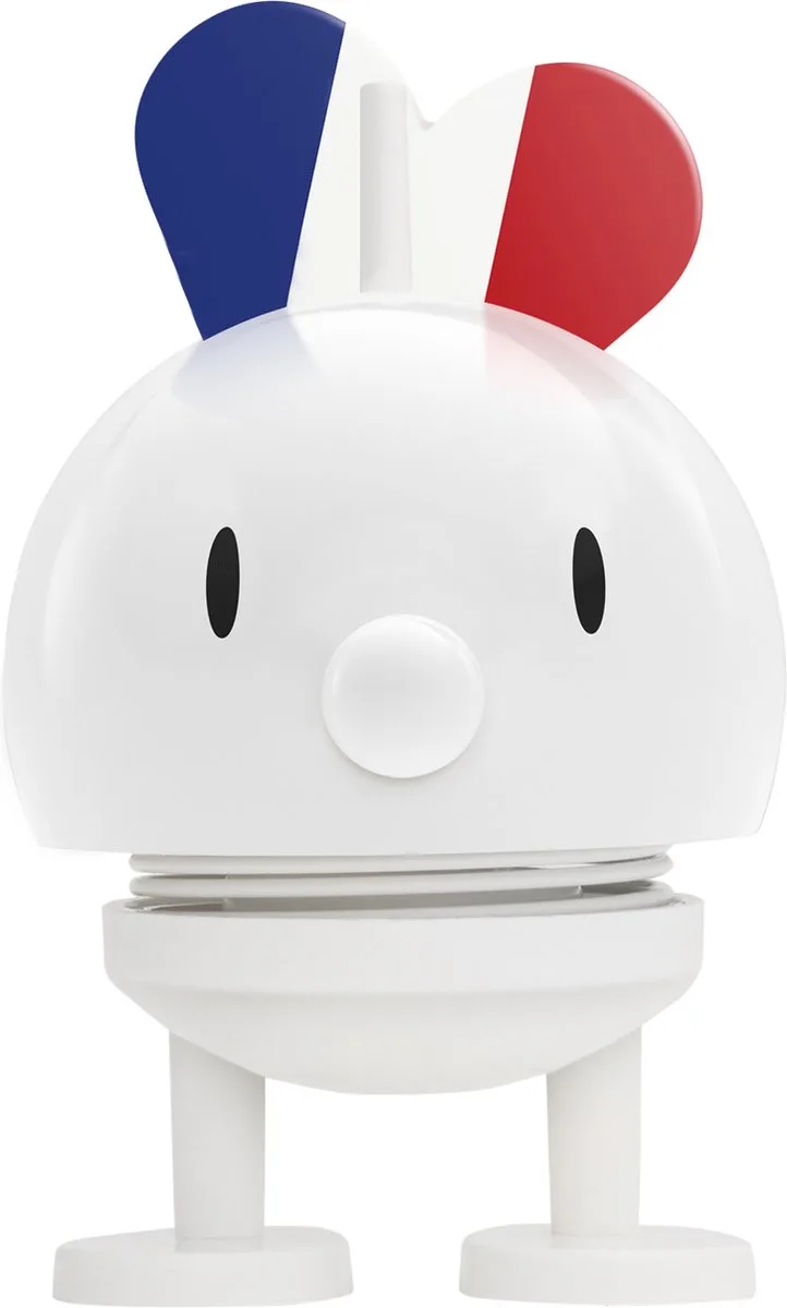 Love Bumble France 4,5 x 5,8 x 8,7 cm S van Hoptimist in Wit – productfoto