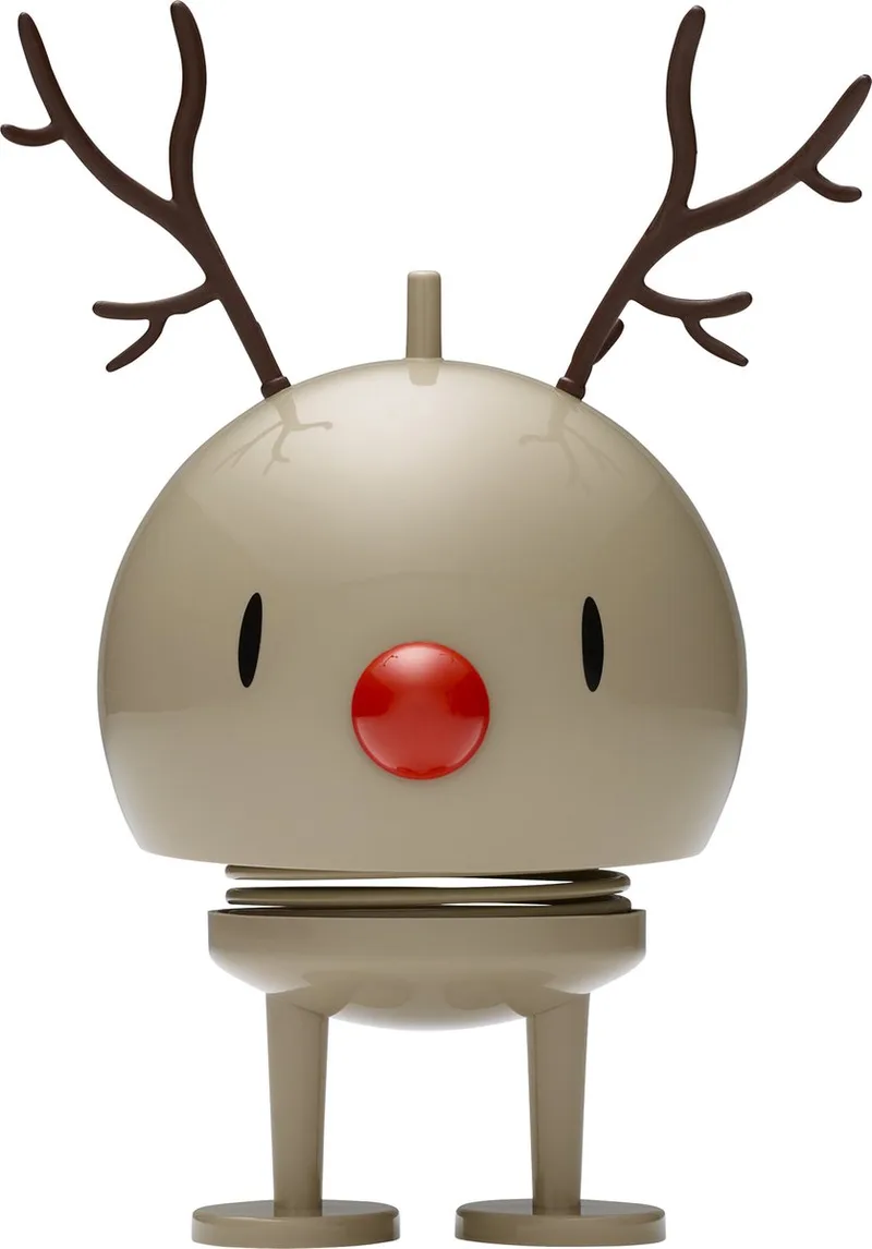 Rendier Bumble Beeld - M - Kerstdecoratie en Kerstversiering voor Woonkamer of Kantoor - Leuke Kerst Cadeau Idee voor Familie, Vrienden of als Kleine Verrassing van Hoptimist in Latte – productfoto