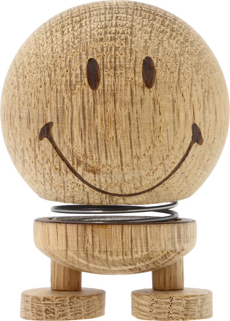 Smiley Hoptimist 4,5 x 5,6 x 6,6 cm S fra Hoptimist i Raw oak – produktbillede