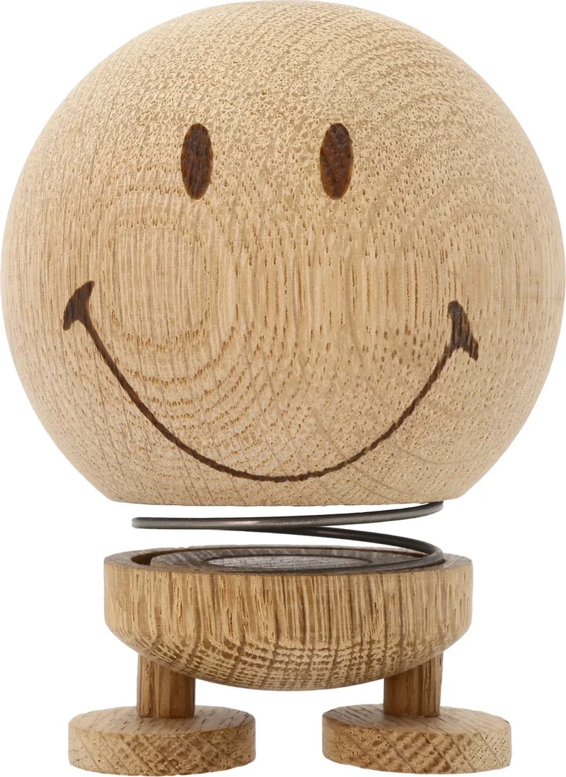 Smiley Hoptimist 7,4 x 8,3 x 9,5 cm M van Hoptimist in Raw oak – productfoto