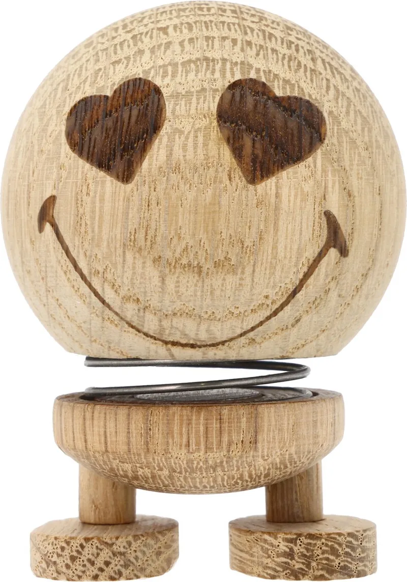 Smiley Love Hoptimist 4,5 x 5,6 x 6,6 cm S von Hoptimist in Raw oak – Produktfoto