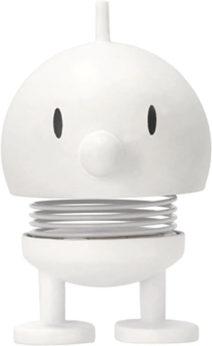 Soft Bumble Beeldje - XS - Wit - Mini Beeldjes Decoratie voor Kantoor, Kamer en Woonkamer - Cadeau Idee voor Mannen, Vrouwen en Kinderen de Hoptimist en Blanc – photo du produit