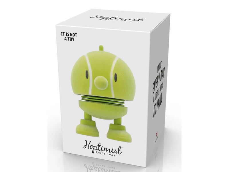 Tennis Bumble Hoptimist 4,5 x 5,8 x 7,6 cm S van Hoptimist in Geel – productfoto 2 van 5