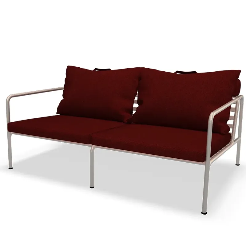 Avon 2 Sitzer Sofa Scharlach/Weiß by Houe – product photo