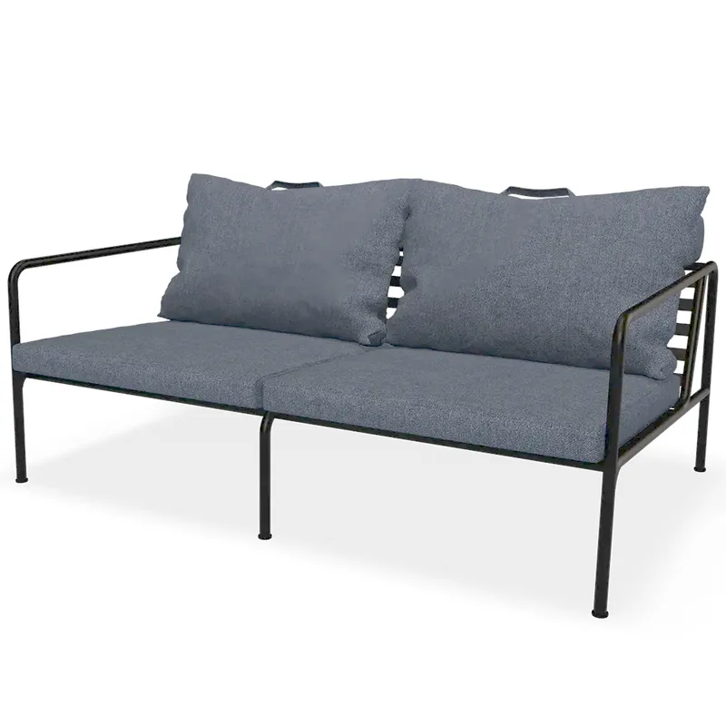 Avon 2 Sitzer Sofa Sky/Schwarz von Houe – Produktfoto