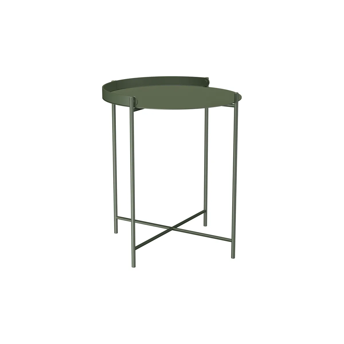 Beistelltisch Edge - Grün - thermolackierter Stahl - Designer Roee Magdassi van Houe – productfoto