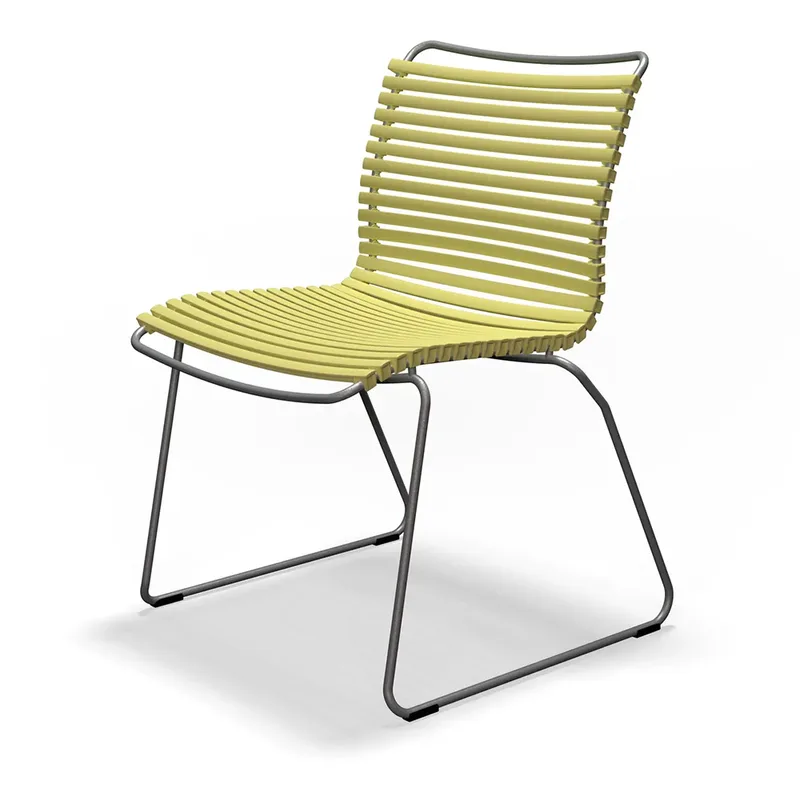 Click Dining chair without armrest Lemon zest. Frame: Grey von Houe – Produktfoto