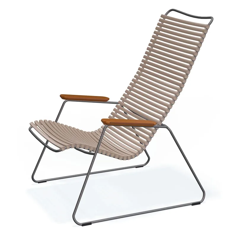 Click Loungesessel sand lamella bamboo från Houe – produktbild