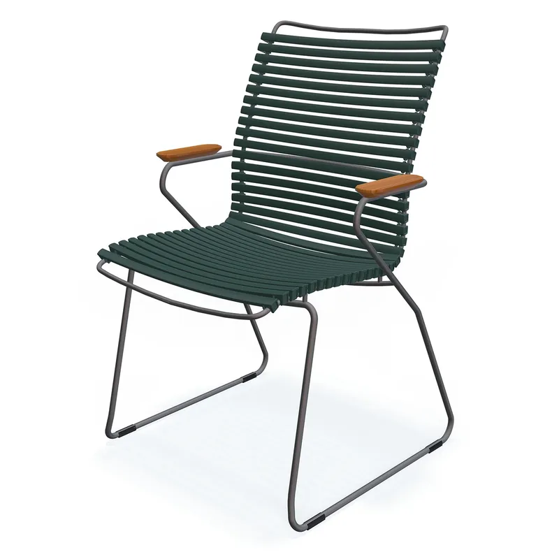 Click Sessel hoch Kiefer grün/grau Bambus de Houe – photo du produit